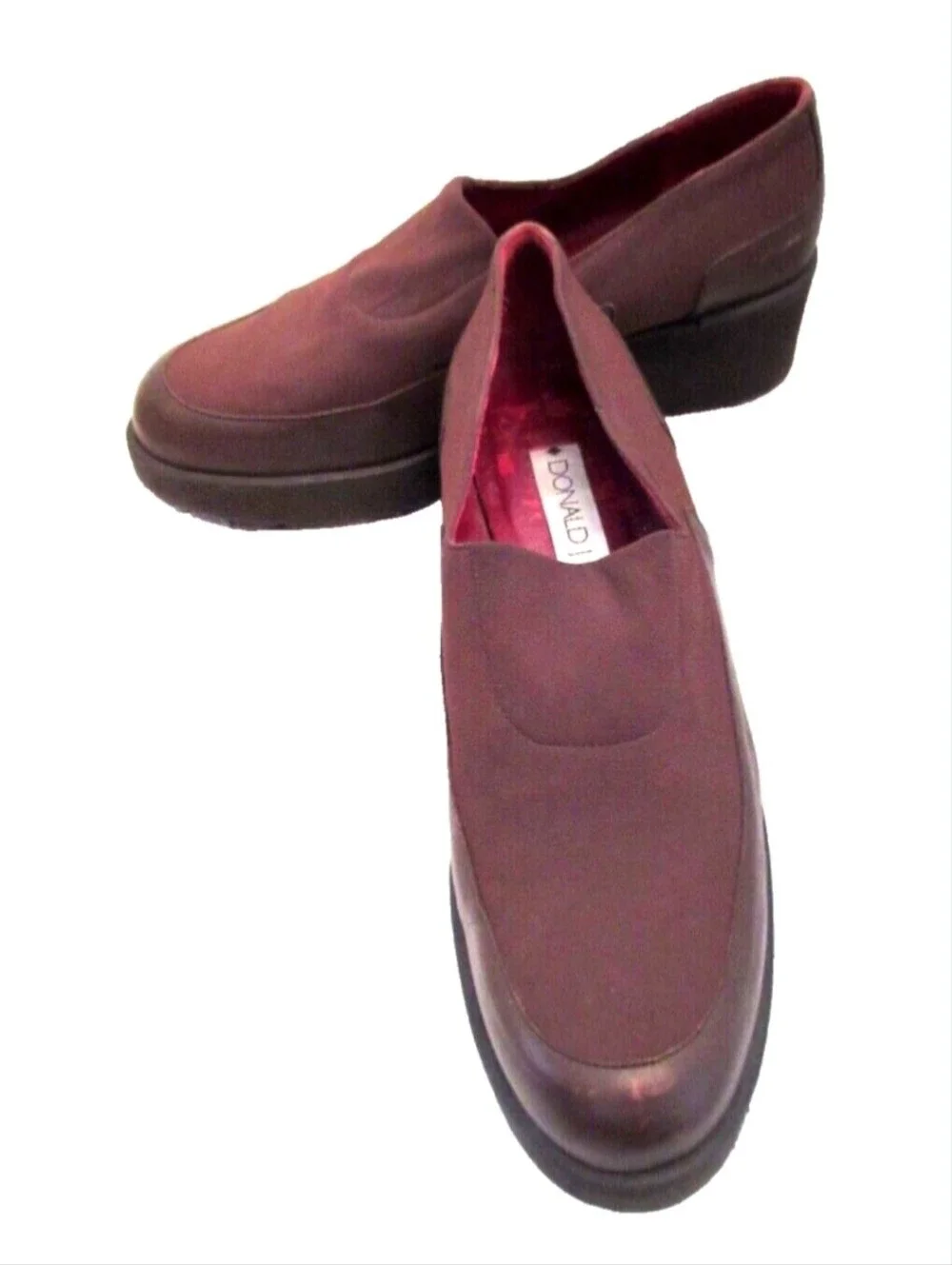 Donald J. Pliner Women's Brown Slip-On Platform Loafers Size 9N